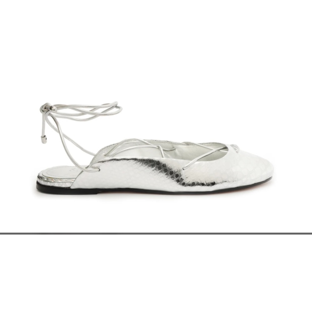 NWT Schutz Silver Flats
